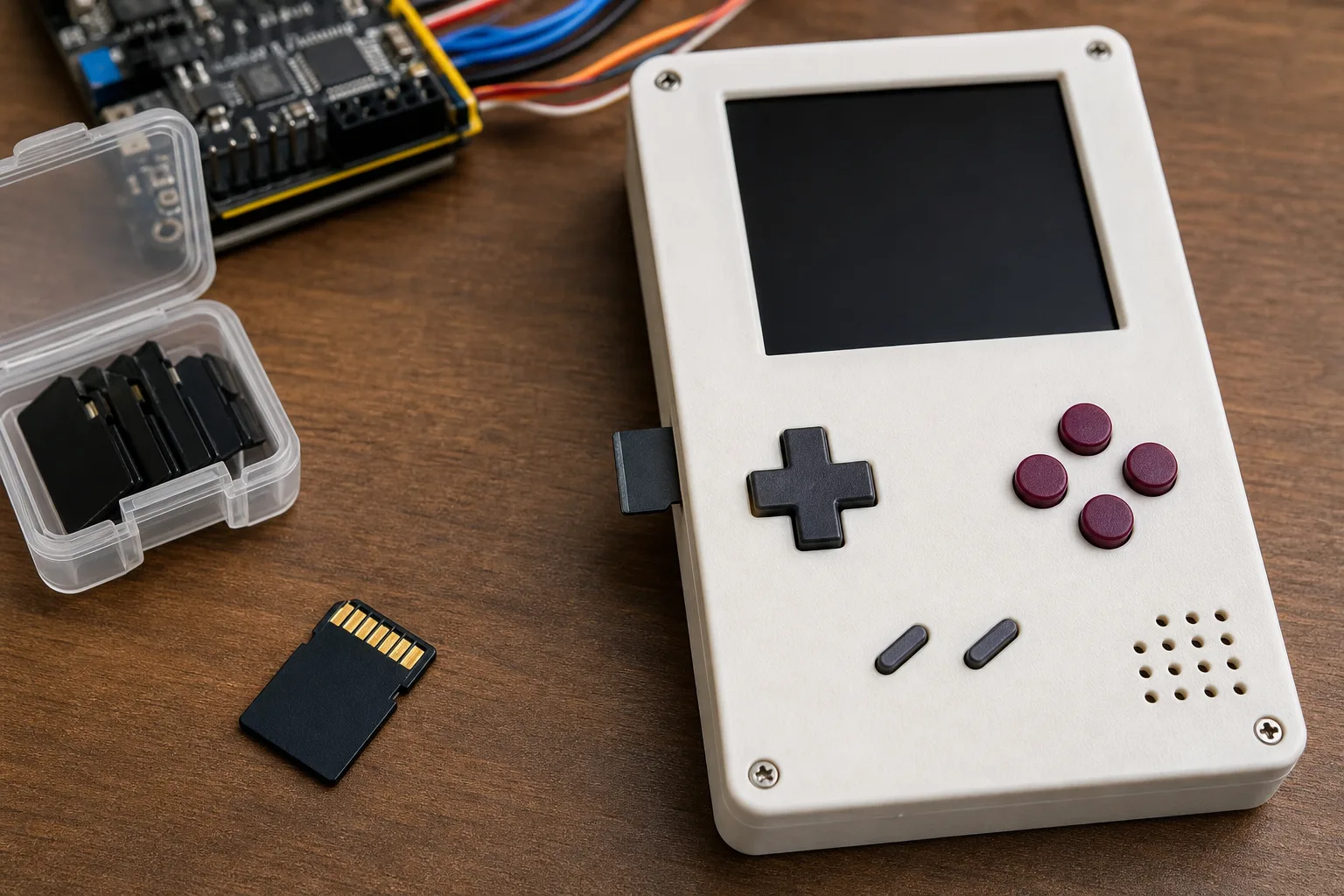 Portable Retro-Konsole bauen: Speicherkarte als Spielespeicher nutzen